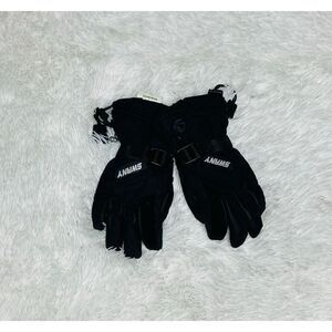Swany Youth Black Snow Gloves Size Small
